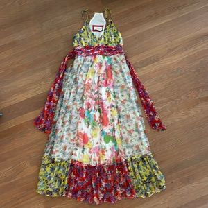 By Anthropologie Floral Maxi Dress NEW!!